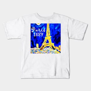 Paris in a Van Gogh style Kids T-Shirt